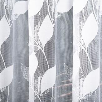 Firanka żakardowa gotowa na żabki MARTA 400x160 biała