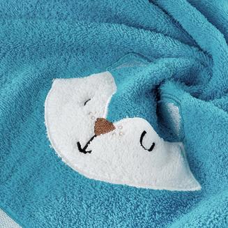 Ręcznik dziecięcy z kapturkiem BABY70 100x100 Eurofirany niebieski