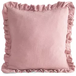 Poszewka dekoracyjna MUSLIN 45x45 Eurofirany pudrowy