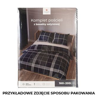KADENA Komplet pościeli z bawełny satynowej 220x200cm 100097/SAT/000/220200/1
