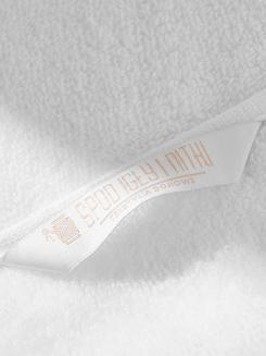 Ręcznik bawełniany LIBRE 50x90 biały ze złotą bizą