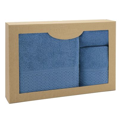 Komplet ręczników 3 częściowy Solano  Darymex niebieski