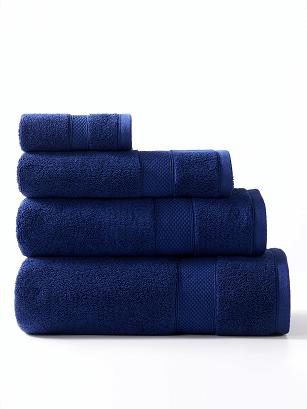 Ręcznik bawełniany Leo 100x150 granatowy