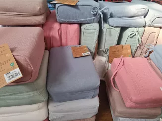 Pościel bawełniana MUSLIN 140x200 Eurofirany ciemnobeżowa muślinowa