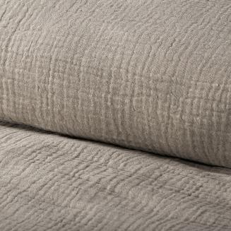 Pościel satynowa C.BEŻ 140x200 Eurofirany ciemnobeżowy