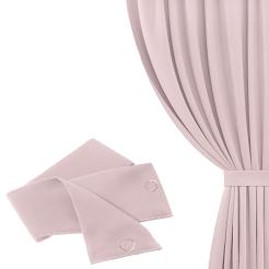 Szarfa do zasłony Velvet Soft 8x140 welurowa pudrowa