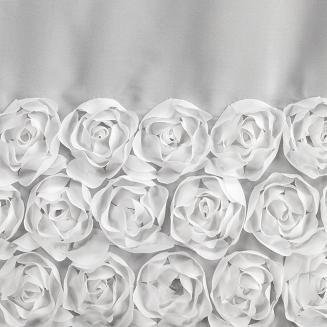 Zasłona gotowa na taśmie ROSES 150x90 Eva Minge Eurofirany biały