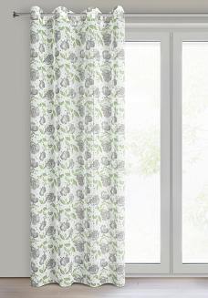 Zasłona gotowa na przelotkach DARI 140x250 Eurofirany stalowy