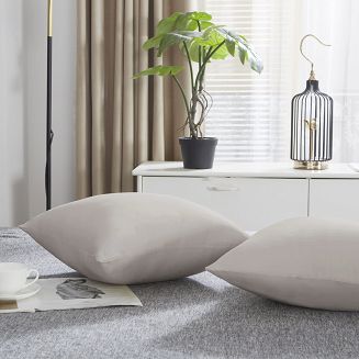 Poszewka satyna bawełniana SIN 40x40 taupe