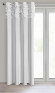 Zasłona gotowa na przelotkach ERIN 140x250 Eurofirany biały