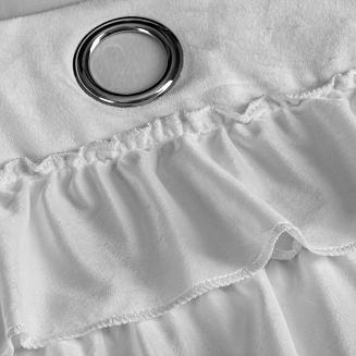 Zasłona gotowa na przelotkach ERIN 140x250 Eurofirany biały