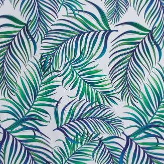 Zasłona gotowa na przelotkach PALMS Design91 zielony