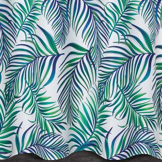 Zasłona gotowa na przelotkach PALMS Design91 zielony