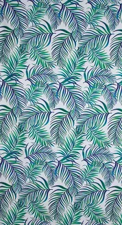 Zasłona gotowa na przelotkach PALMS Design91 zielony