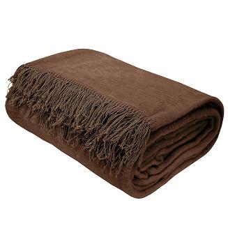 Koc T Bawełniany/BA885/150x200 brąz