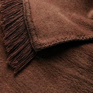 Koc T Bawełniany/BA885/150x200 brąz