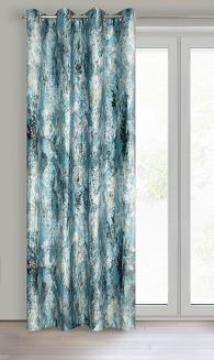 Zasłona gotowa na przelotkach MALIA 140x250 Eurofirany niebieski