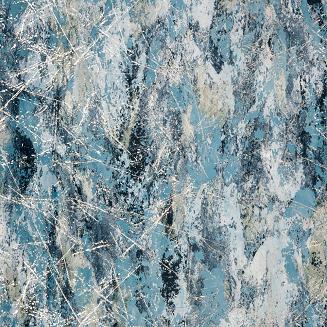 Zasłona gotowa na przelotkach MALIA 140x250 Eurofirany niebieski