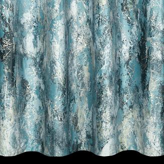 Zasłona gotowa na przelotkach MALIA 140x250 Eurofirany niebieski