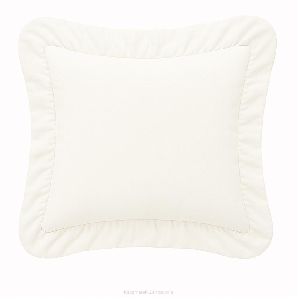 Poszewka do pościeli z falbanką RUFFY 40x40 ecru