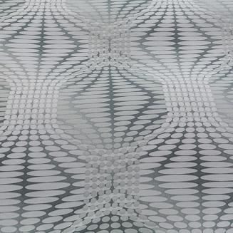 Komplet pościeli dwustronnej 160x200 szara grafitowa w abstrakcyjnym geometrycznym wzorze