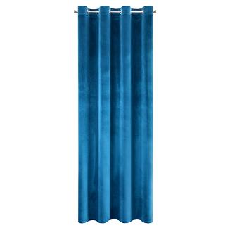 Zasłona gotowa na przelotkach SAMANTA 140x250 Eurofirany granatowy