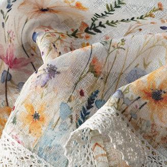 Firana gotowa na taśmie ROZALIE 150x60 Eurofirany biały