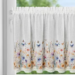 Firana gotowa na taśmie ROZALIE 150x60 Eurofirany biały