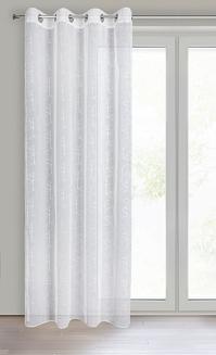 Firana gotowa na przelotkach ELSI 140x250 Eurofirany biały