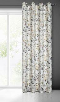 Zasłona gotowa na przelotkach ZOJA 140x250 Eurofirany biały