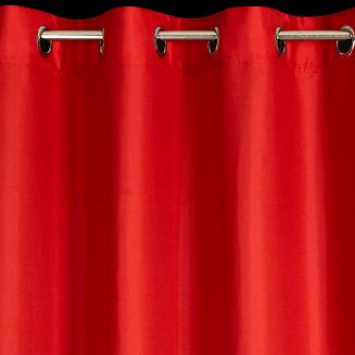 Zasłona gotowa na przelotkach świąteczna RUBI 140x250 Eurofirany czerwony