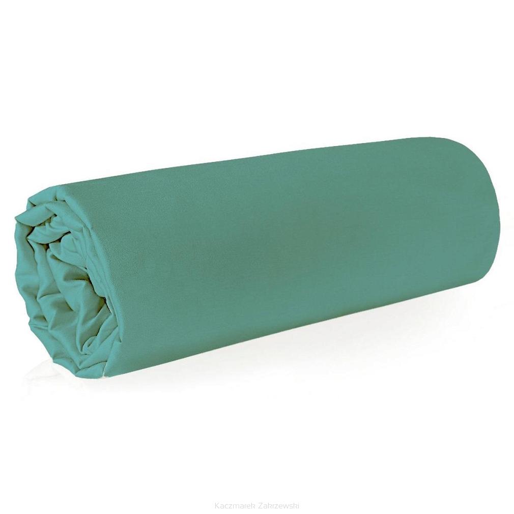 Prześcieradło satynowe bez gumki NOVA 160x210 Eurofirany miętowe