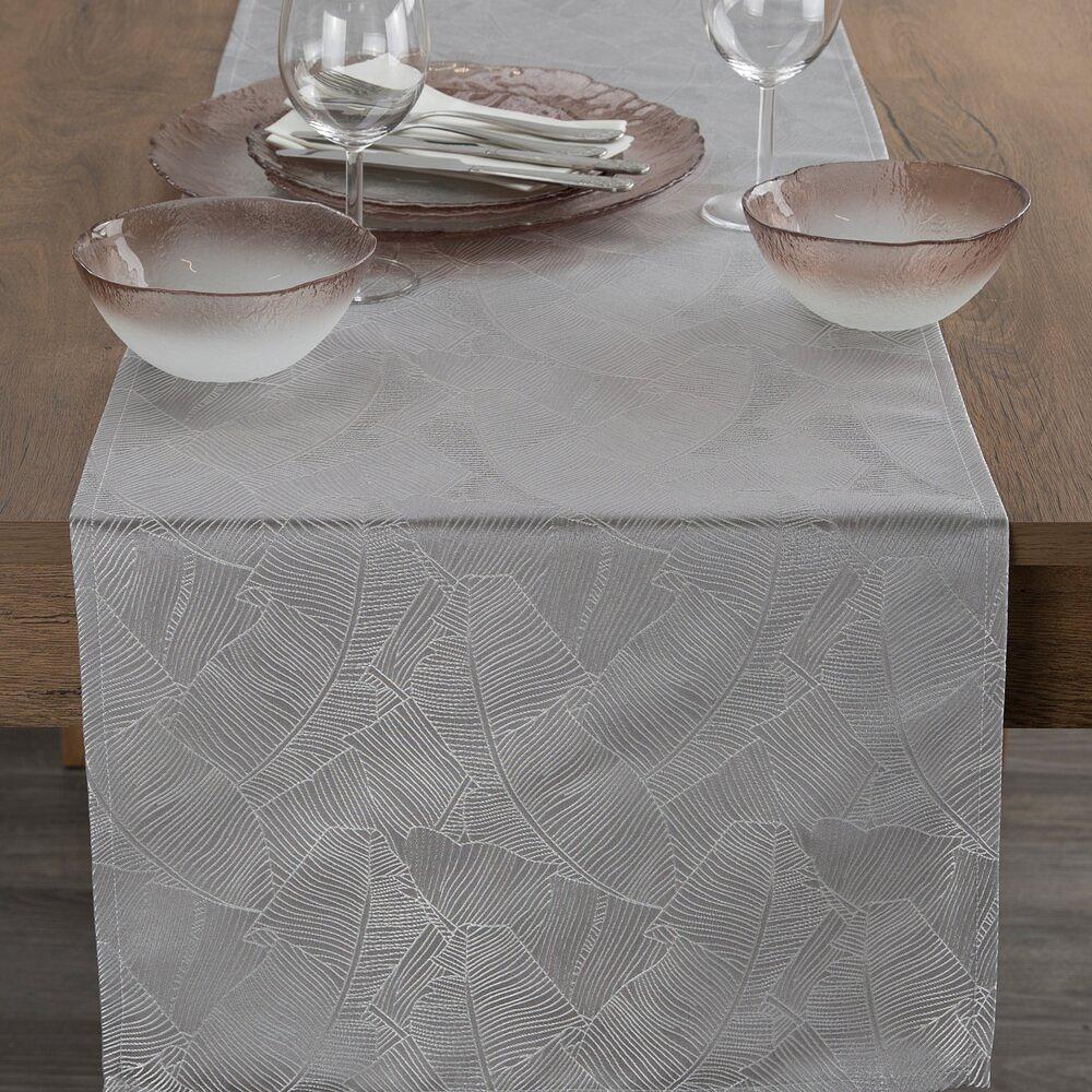 Obrus dekoracyjny ISLA 40x140 Eurofirany srebrny