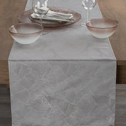 Obrus / bieżnik dekoracyjny ISLA 40x140 Eurofirany srebrny