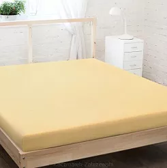 Prześcieradło jersey z gumką 90 x 200 bananowy