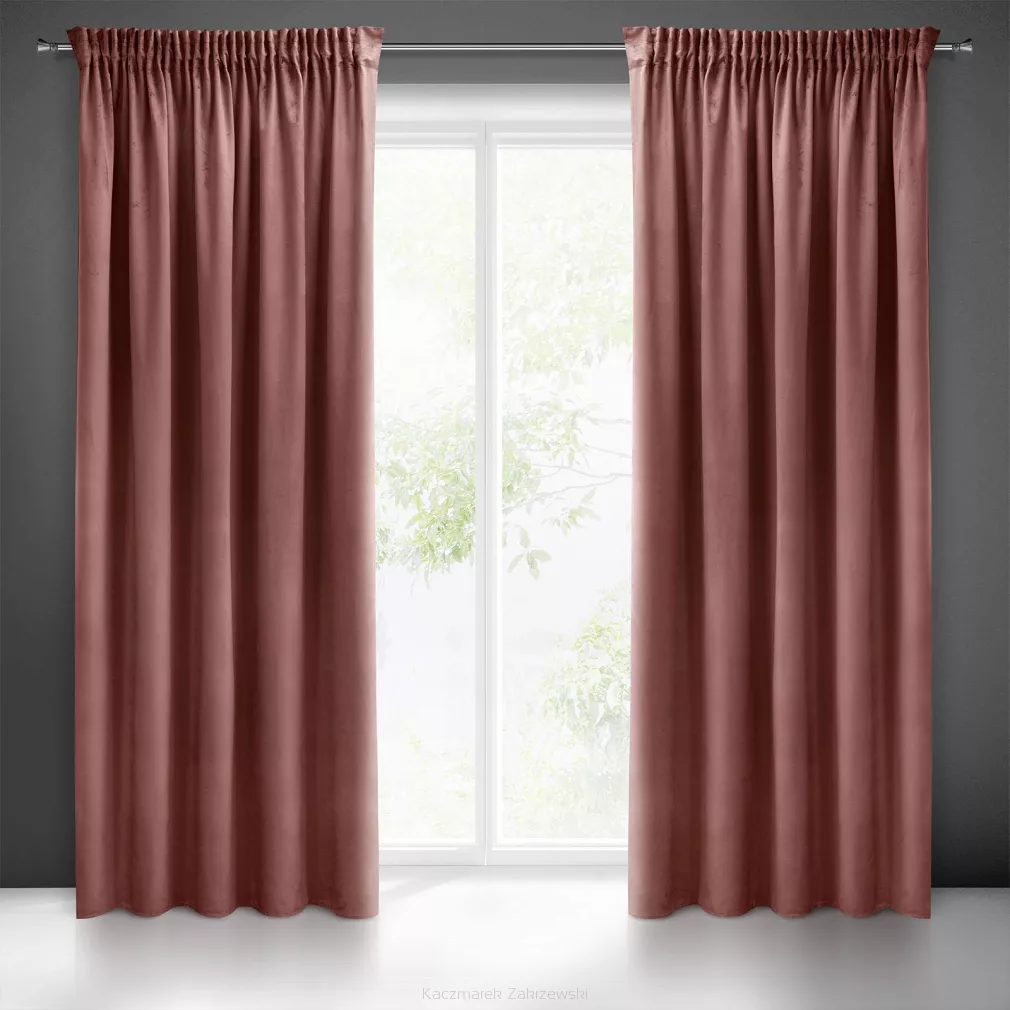 Zasłona gotowa na taśmie ZAS 140x270 Pierre Cardin Eurofirany róż