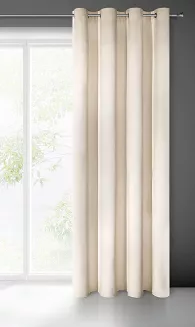 Zasłona gotowa na przelotkach VILLA 140x250 Eurofirany jasnobeżowy