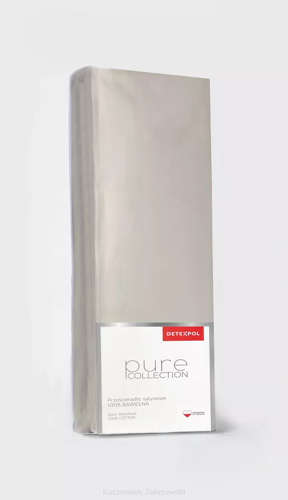 Prześcieradło Satyna Pure Beżowe 90X200 Zg