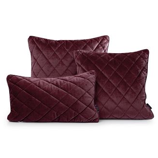 Poszewka dekoracyjna VELVET 45x45 Eurofirany bordowy