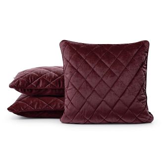 Poszewka dekoracyjna VELVET 45x45 Eurofirany bordowy