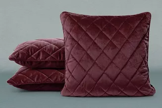 Poszewka dekoracyjna VELVET 45x45 Eurofirany bordowy