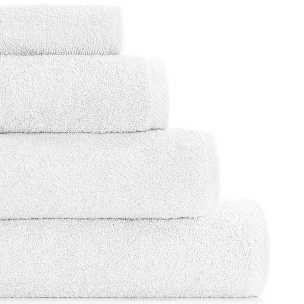 Ręcznik frotte Bari 100x150 gładki biały
