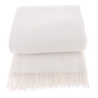 Koc wełniany jagnięcy z frędzlami 150x200 ekri