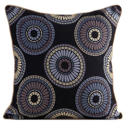 Poszewka dekoracyjna wodoodporna GARDEN 45x45 Eurofirany czarna w mandale