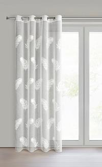 Firana gotowa na przelotkach LIRENA 140x250 Eurofirany biały