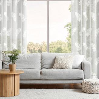 Firana gotowa na przelotkach LIRENA 140x250 Eurofirany biały