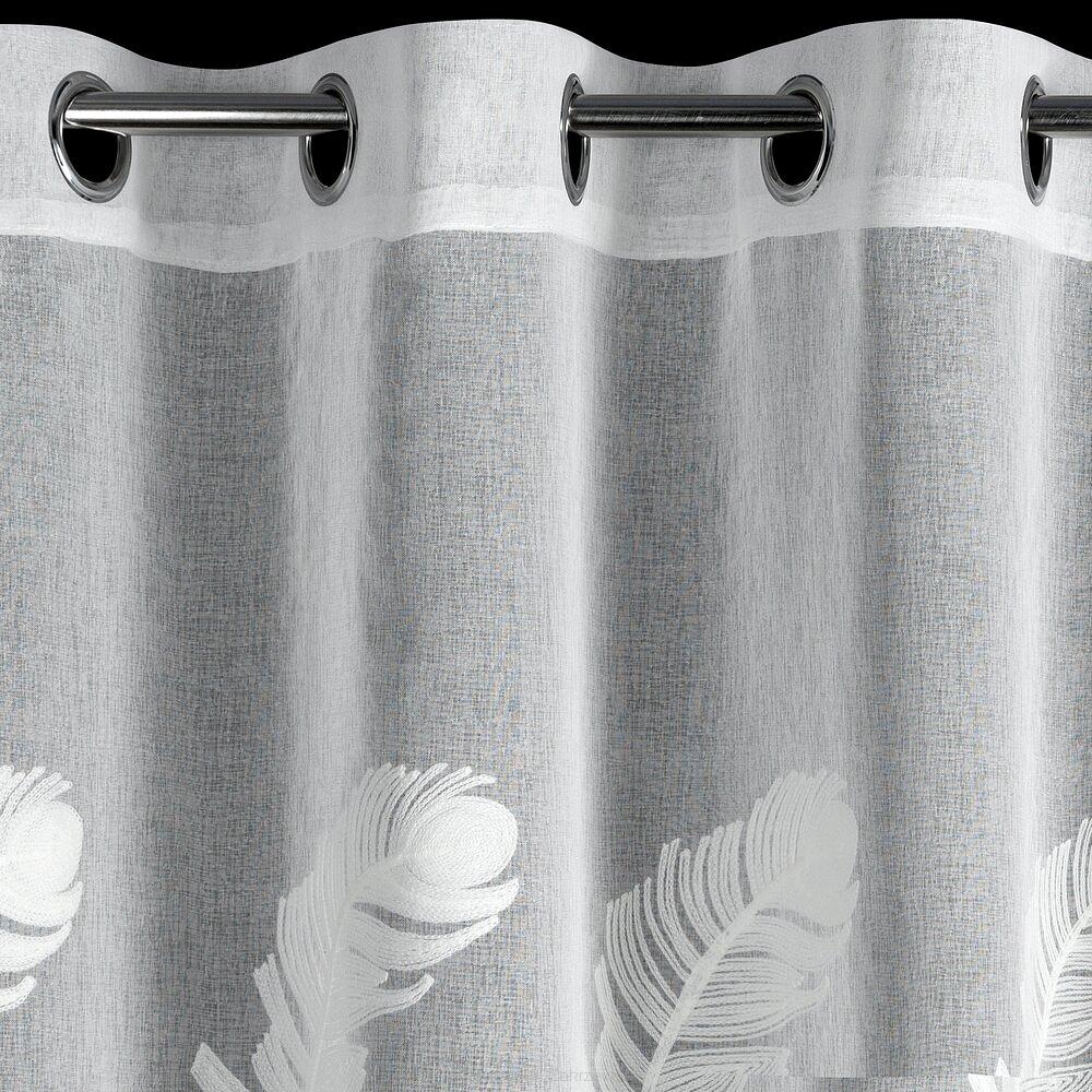 Firana gotowa na przelotkach LIRENA 140x250 Eurofirany biały