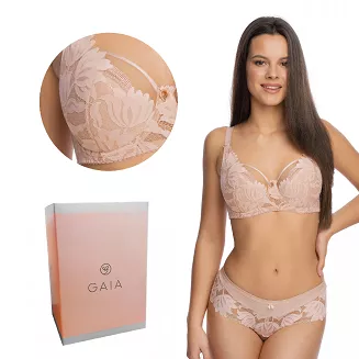 Biustonosz GAIA Semi-soft Keto 1134 półusztywniany różowy