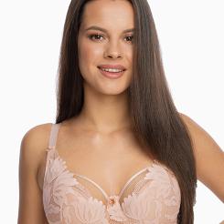 Biustonosz GAIA Semi-soft Keto 1134 półusztywniany różowy