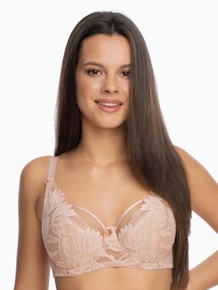 Biustonosz GAIA Semi-soft Keto 1134 półusztywniany różowy